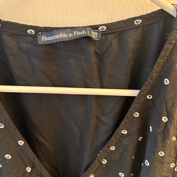 Abercrombie & Fitch Black Mini Dress with White Dots - Picture 4 of 4